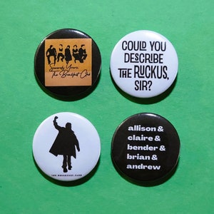 The Breakfast Club 1.25" Pinback Buttons