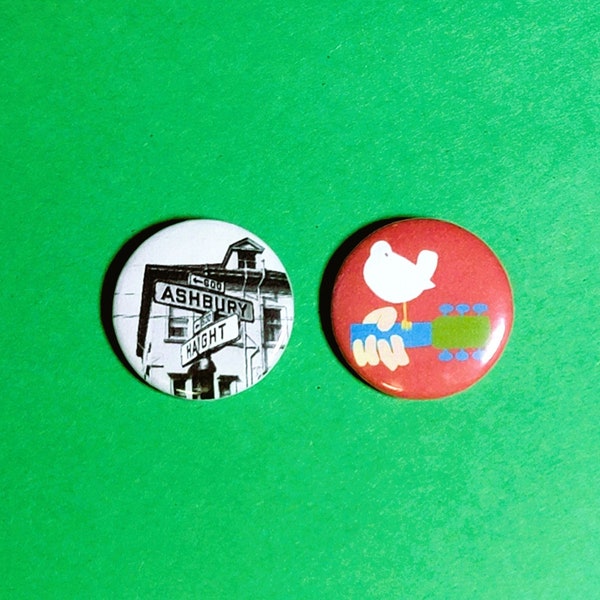 1960s Images Pinback Buttons, 1.25"