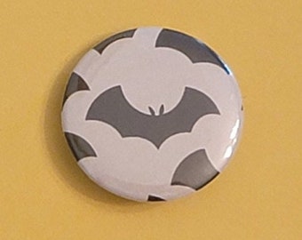 1.25" Black Bat Pinback Button