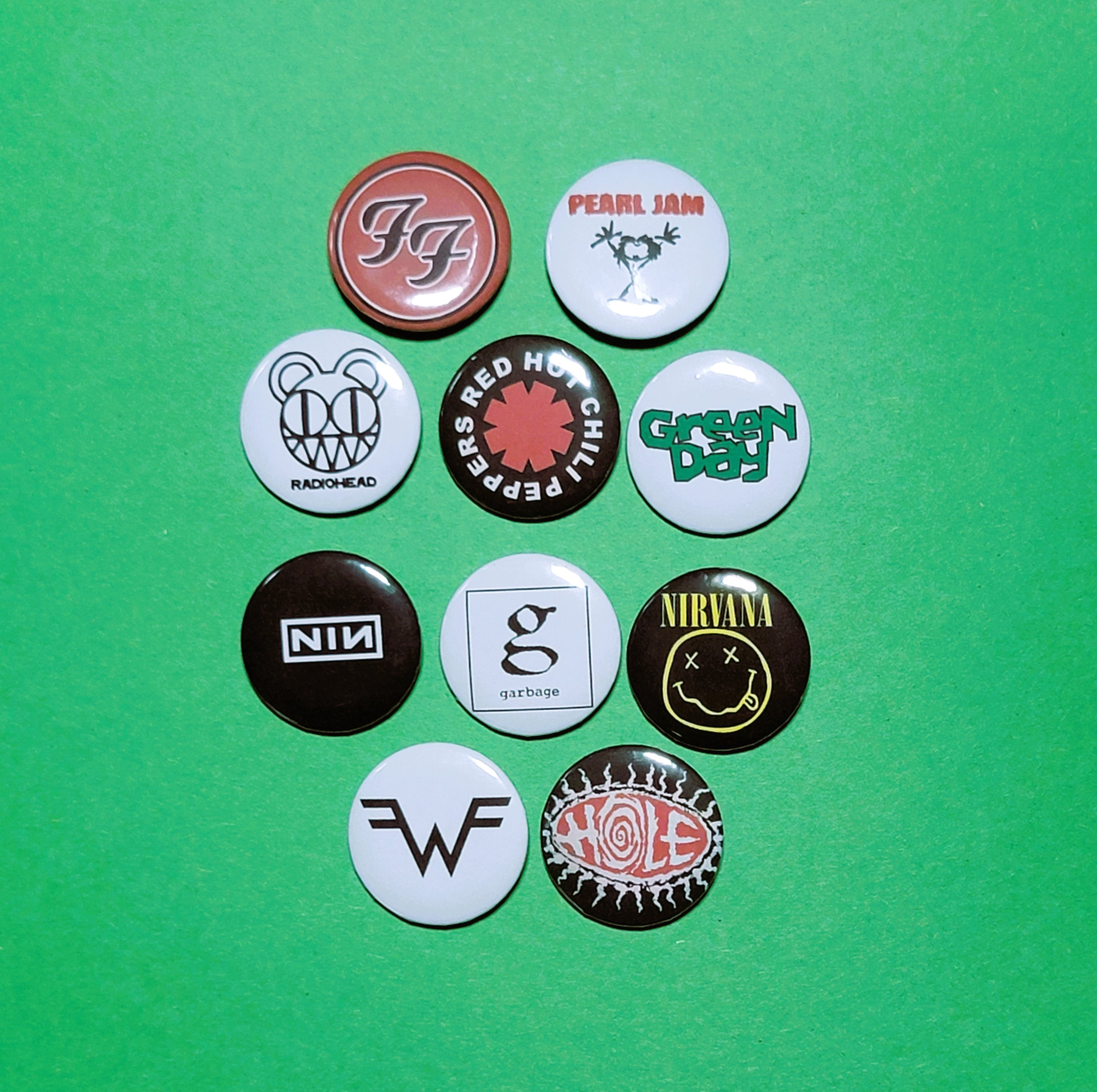 1990s Music Inspired Grunge and Rock Pinback Buttons - Etsy