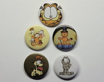 Garfield and Friends 1.25" Pinback Button Set