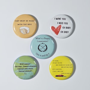 Ten Things I Hate About You Inspired Buttons; 1.25"