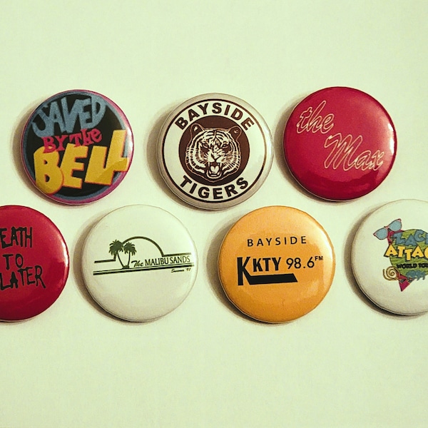 1.25" Saved by the Bell Pinback Button Set