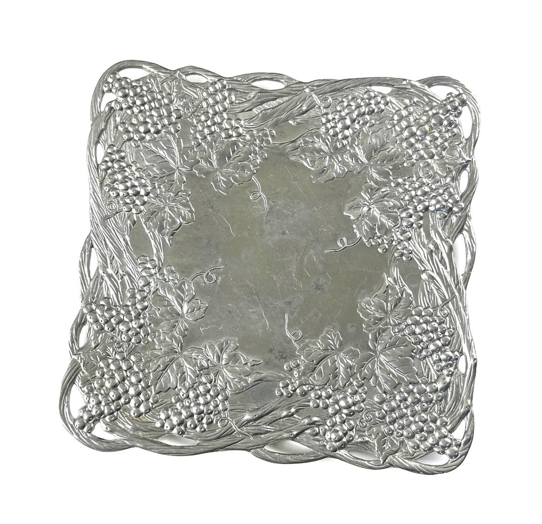 Vintage Arthur Court Grapes Square Pewter Tray Platter 1993 Etsy Vintage Arthur Court Grapes Square Pewter Tray Platter 1993 Etsy