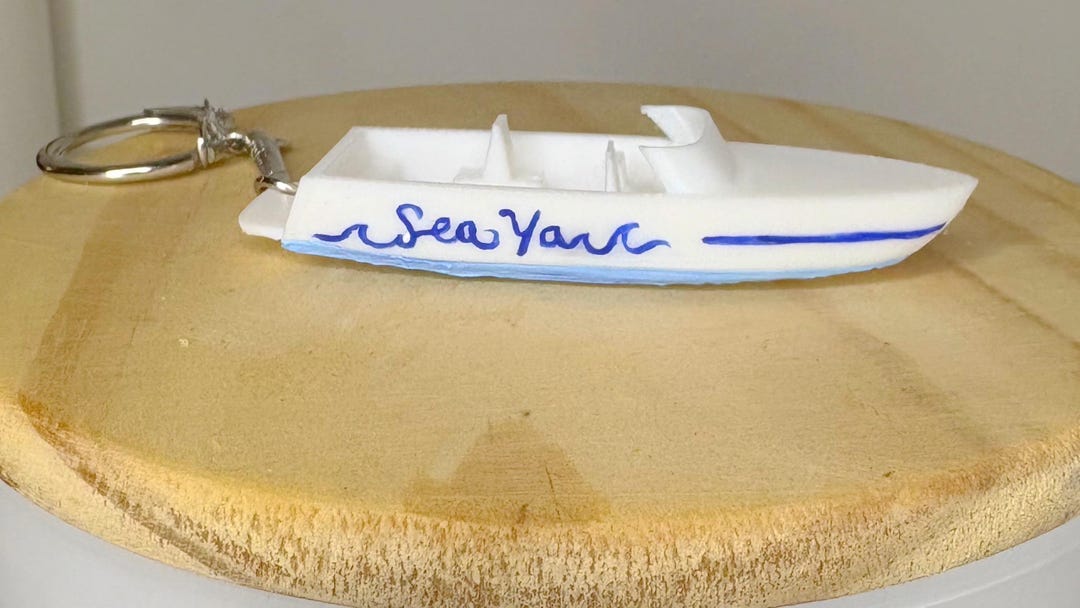 Custom Boat Keychain - Etsy