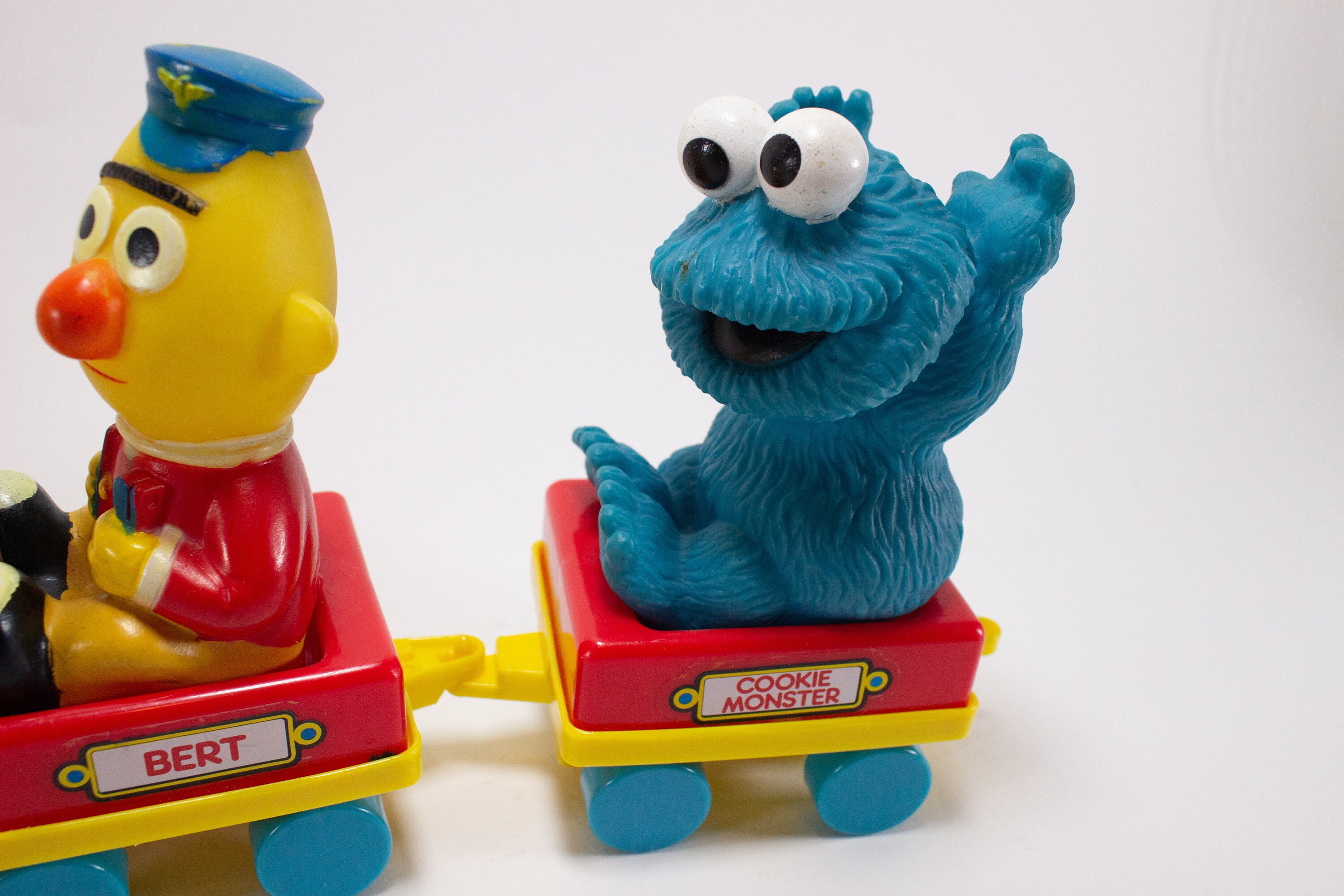 Toyco Sesame Street Train Cookie Monster Bert Big Bird Etsy