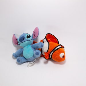 Finding Nemo and Stitch Plush Disney Vintage