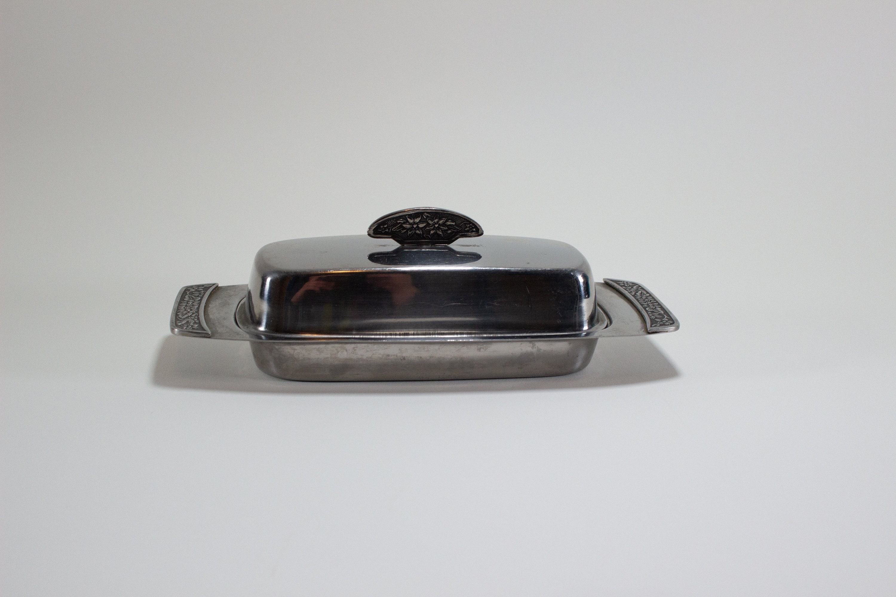 Butter様 Vintage Stainless Steel Butter Dish Made in Japan MCM Retro