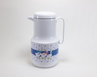 Vintage Ribbon Geese Goose Coffee Tea Hot Chocolate Carafe Thermos Thermal Drink Warmer