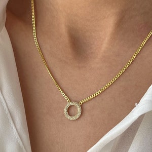 Open Circle Necklace • Open Circle Pendant • 925 Silver • Geometric Pendants • Round Pendants • Handmade Gift • Gift for Her