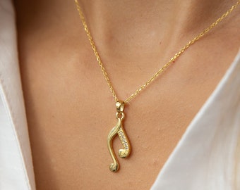 Music Note Necklace • Melodic Pendant • Music Note Pendant • 18K Gold Plated • Handmade Gifts • Musician Gifts • Gift for Her