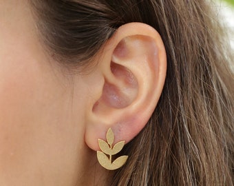 Leaf Earrings • Branch Earrings • Nature's Jewelry • Floral Earrings • 925 Silver • Silver Earrings • Tree Branch Earrings • Gift for Her