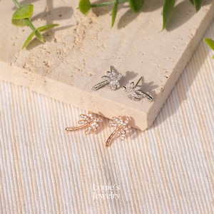 Palm Tree Earrings Tree Earrings Natures Jewelry Palm Tree Jewelry Tropical Earrings Tropical Jewelry Gift for Her image 8