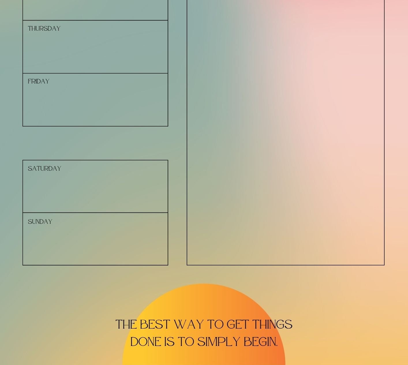 Daily Planner Printable Instant Download Printable Planner Etsy