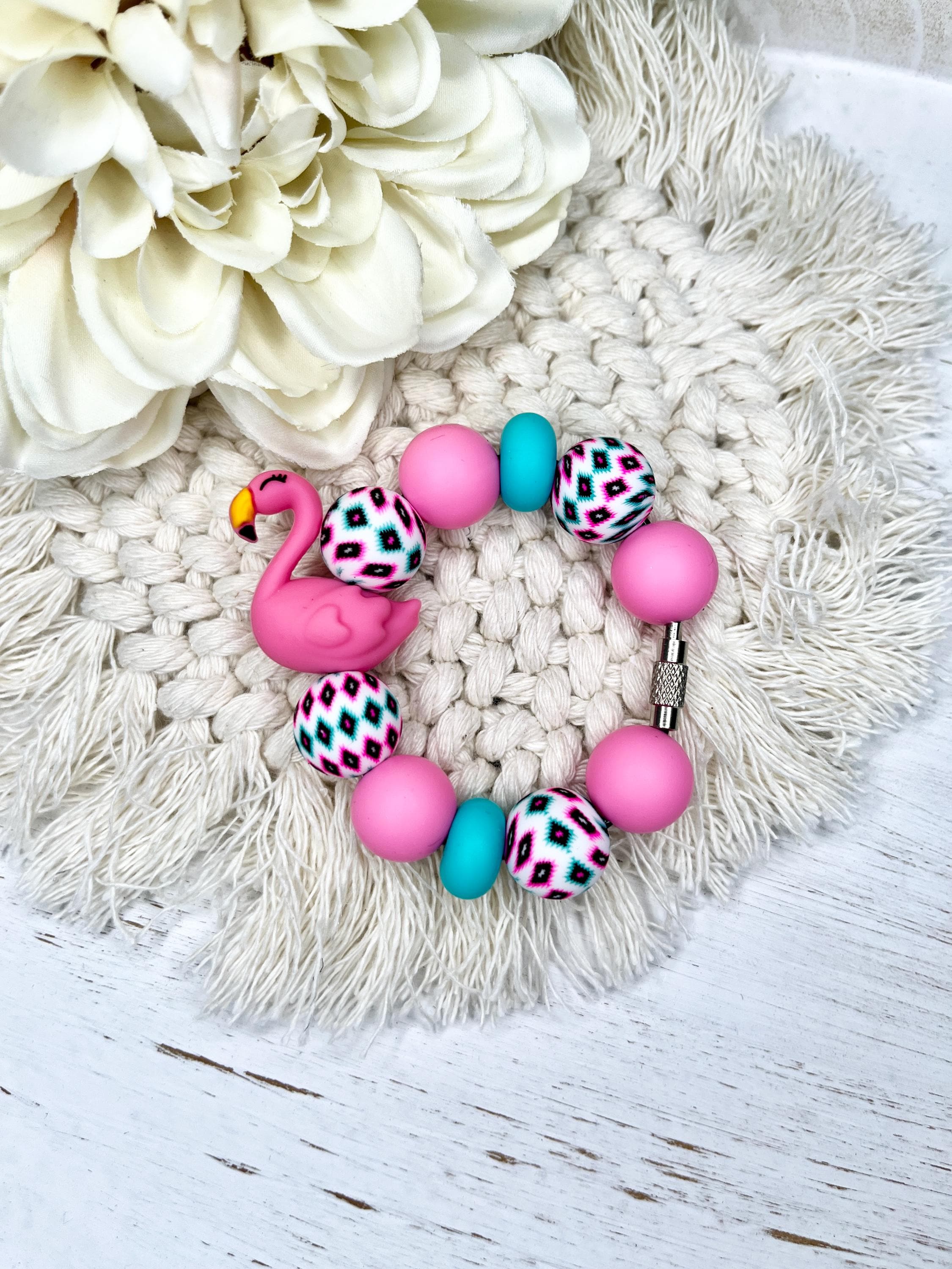 Stanley Cup Charm |flamingo Pink and Turquoise | Stanley Cup