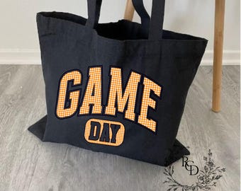 Bolsa de regalo de lona para el día del juego de Tennessee, ecológica, bonita, ideal como regalo para mujer, regalo moderno para mamá, bolso para portón trasero de los Vols.