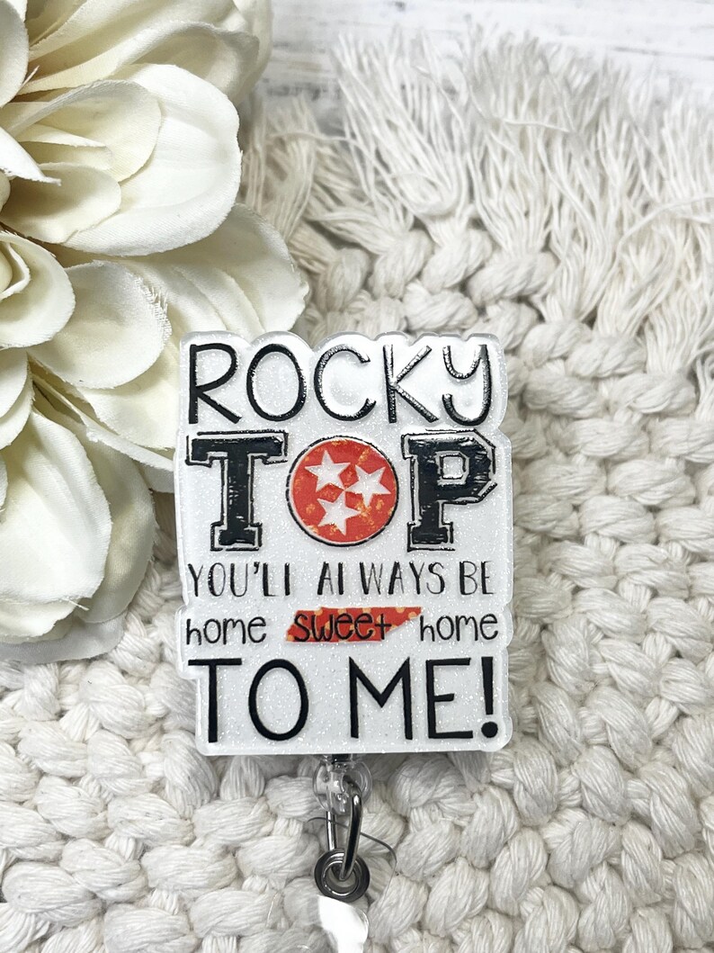 TN Badge Reel Rocky Top Badge Reel Nurse Badge Teacher Badge Reel