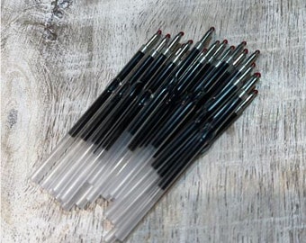 Pen Refills, Black Ink, Single Refill Plastic Beaded Pens