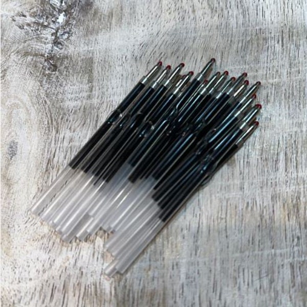 Pen Refills, Black Ink, Single Refill Plastic Beaded Pens