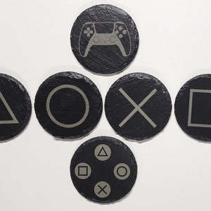 Natural Slate Gaming Coasters