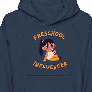 INFLUENCER HOODIE,  Preschool Influencer Hoodie,  Toddler Girl Hoodie, Cute Preschool Girl Hoodie