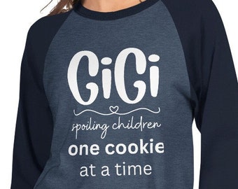 Gigi Shirt, Gigi Gift Shirt, Grandmother Gift Tee, Gigi 3/4 sleeve tee, Spoiling Kids Shirt, Mother's Day Gift Shirt, Mom Day gift for Gigi