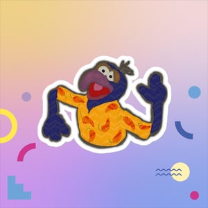 Gonzo the Great Knitted Style Vinyl Sticker
