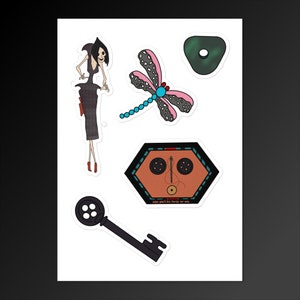 Coraline Vinyl Sticker sheet