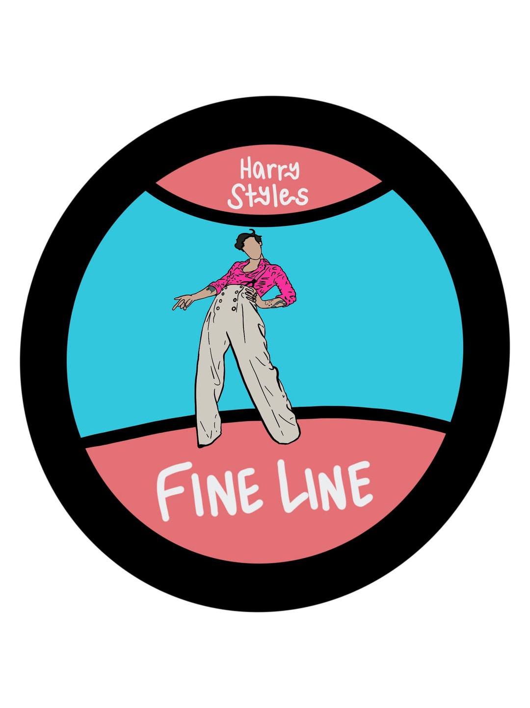 Fine Line Album Cover Vinyl Sticker - Etsy