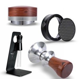 Espresso Tool Kit: Calibrated Tamper, WDT Tool, Dosing Funnel & Puck Screen