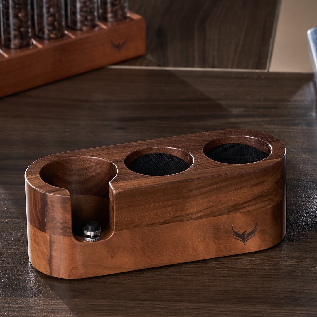 51mm Walnut Tamper Mat Portafilter Holder Compatible With Delongi