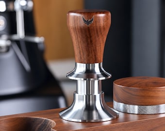 58.5mm Espresso Tamper, 30lb Calibrated Spring, Rosewood, Gaggia, Rancilio, VST IMS Baskets, Gift Box