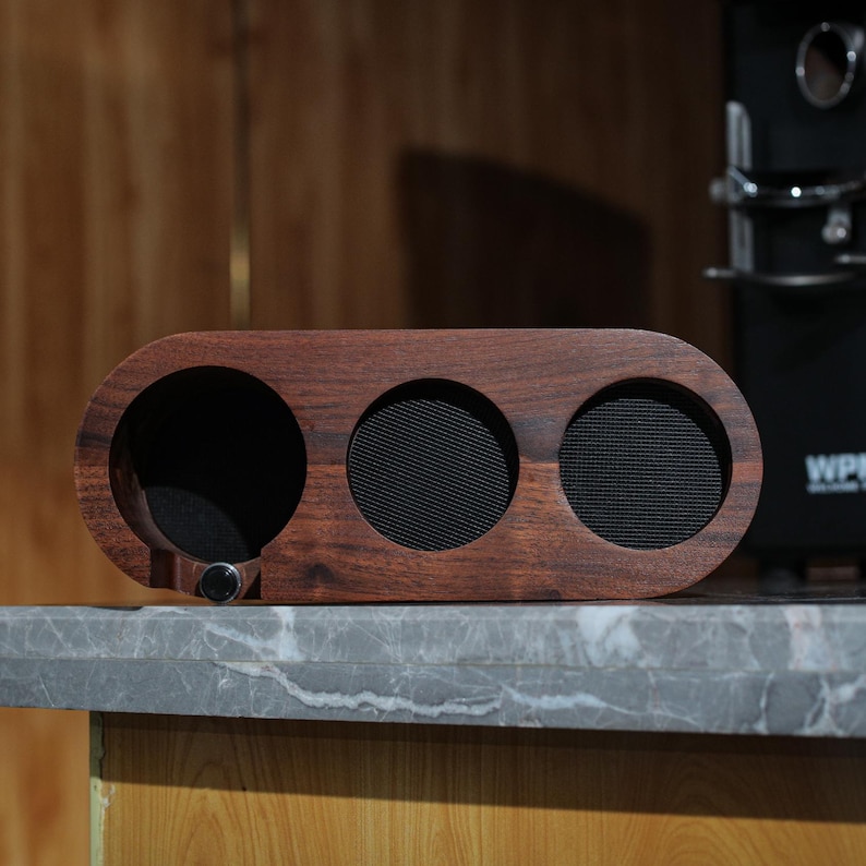 Espresso Tamper Station Walnut / Portafilter Holder Espresso Bar Organizer / Tamp Stand image 4