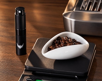 Ceramic Dosing Cup and RDT Spray Bottle Set, 30g Coffee Bean Bowl, Single Dose
