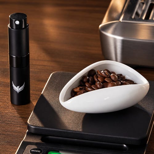 Taza dosificadora de cerámica y spray RDT, cuenco para granos de café de 30 g, set single dose