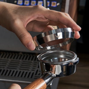 54mm Espresso Dosing Funnel & Puck Screen Set: Breville Portafilter Compatible