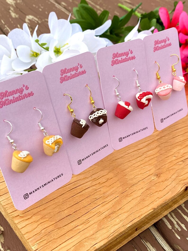 Cupcake earrings imagem 1