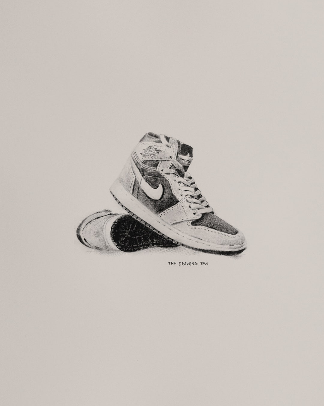 jordan 1 low drawing