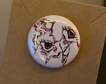 Eye Drip Button Badge / 32mm 1 1/4inch