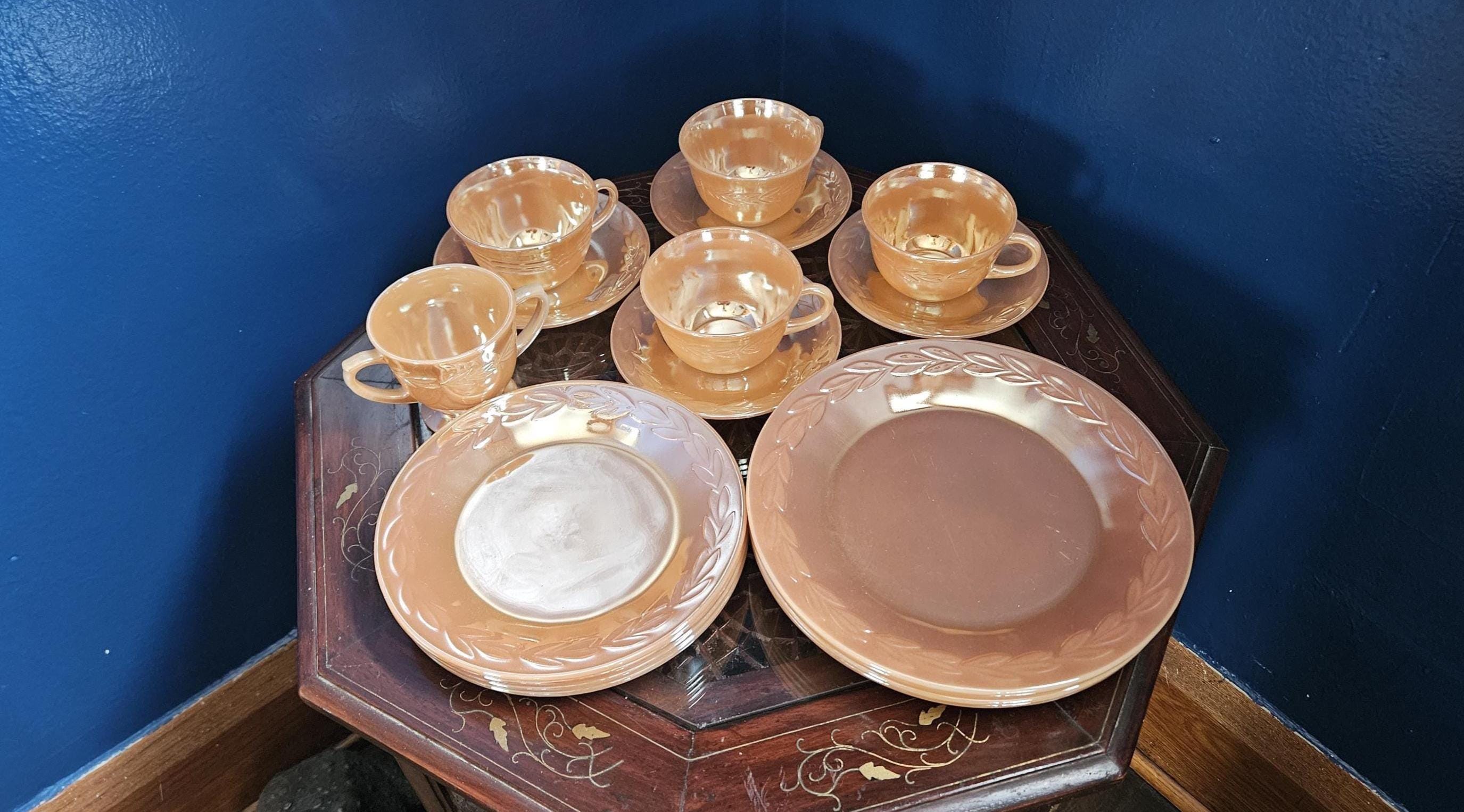 Fire-King 中皿 8枚セット Fire King Orange Plates - Etsy
