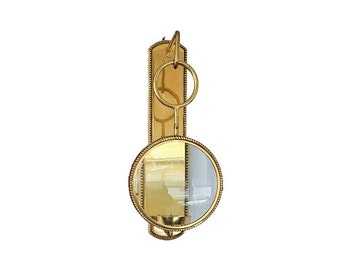 Vintage Brass Hanging Magnifier Candle Holder