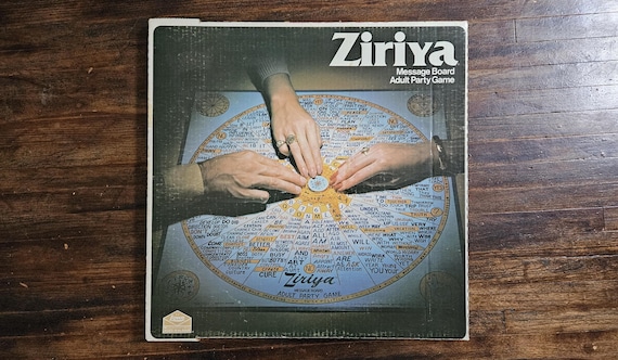 Vintage Ziriya Message Board Adult Party Game, Ouija Board Rare