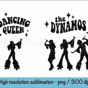 Dancing Queen PNG, The Dynamos PNG, Bride, Mama Mia, Bachelorette Party, Bridal