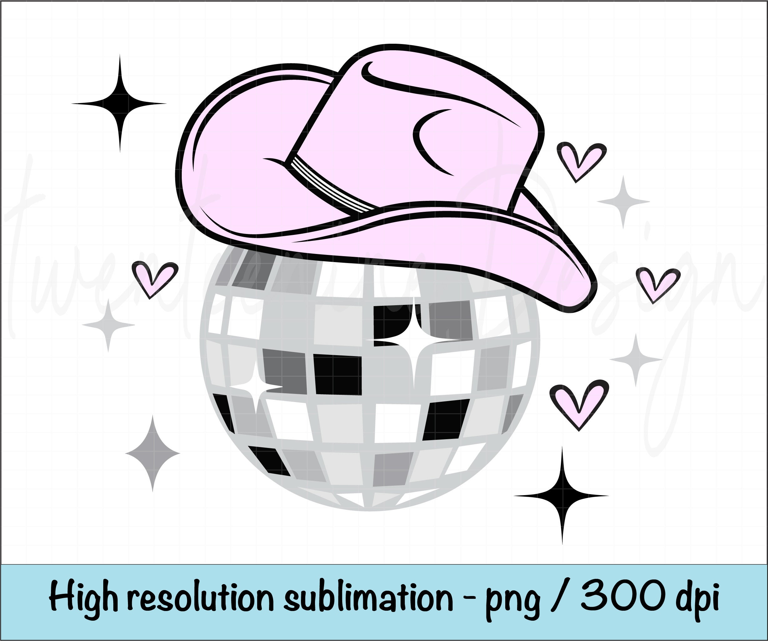 Disco Ball Cowboy Hat PNG, Disco Party, Bachelorette Png, Cowboy Hat Etsy