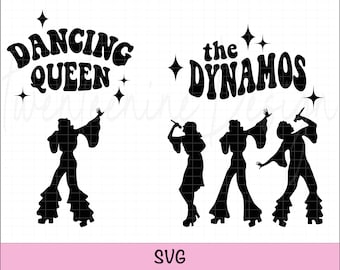 Dancing Queen SVG, The Dynamos SVG, Bride, Mama Mia, Bachelorette Party, Bridal Party