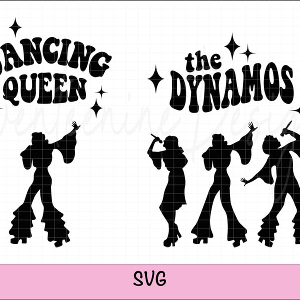 Dancing Queen SVG, The Dynamos SVG, Bride, Mama Mia, Bachelorette Party, Bridal Party