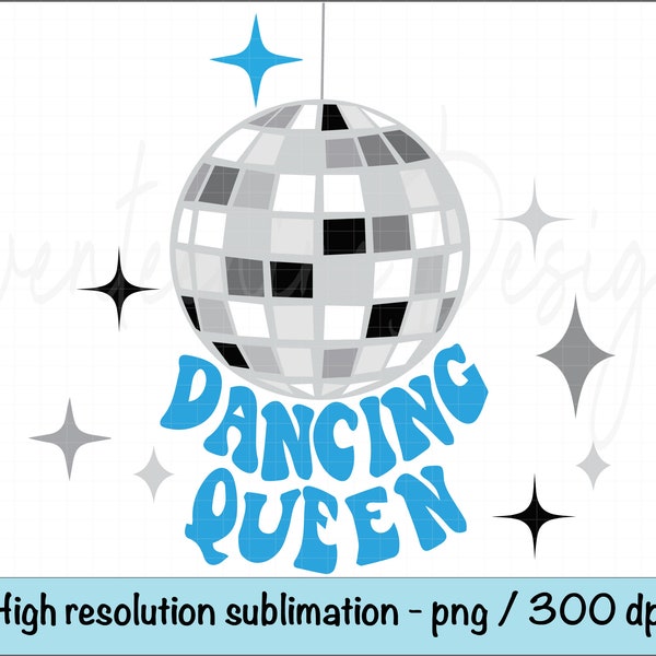 Dancing Queen Disco PNG, Bachelorette png, Disco Party