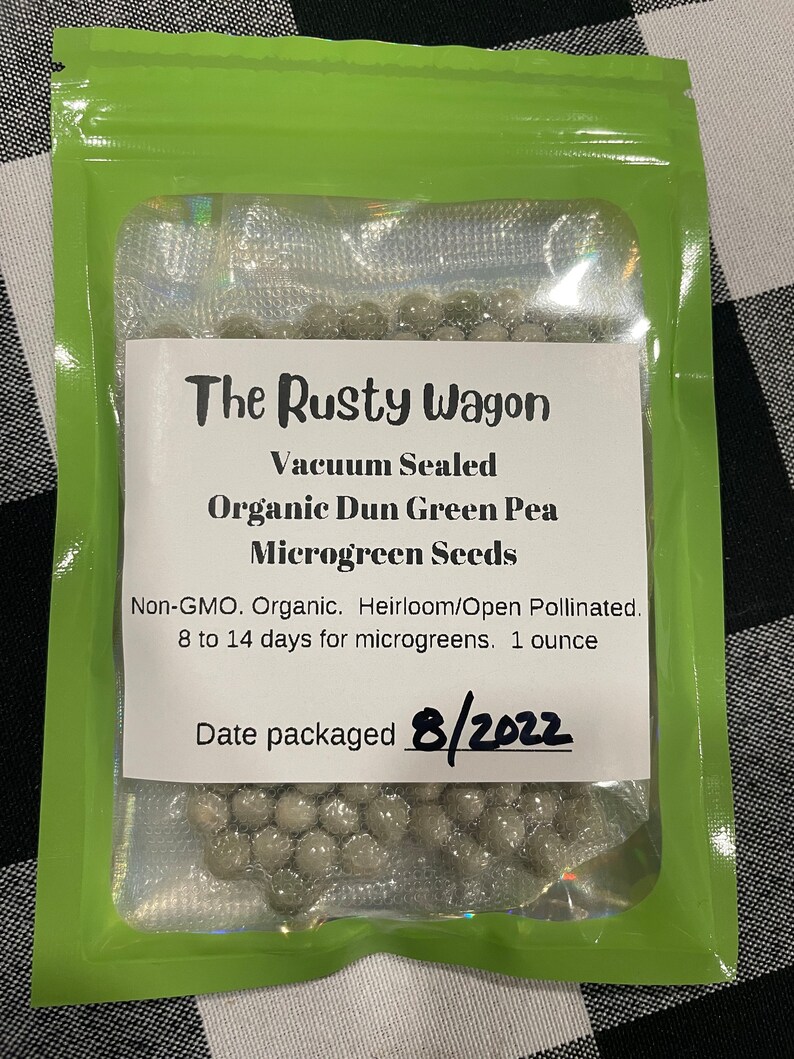 VACUUM SEALED Microgreen Seed Packs Nongmo Heirloom Etsy