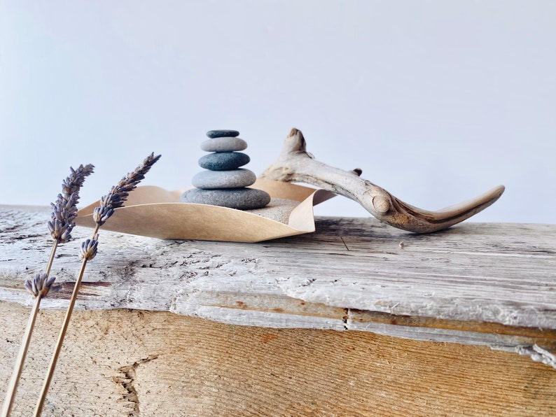 Bookshelf Decor Objects Japandi Anxiety Relief Zen Garden Etsy