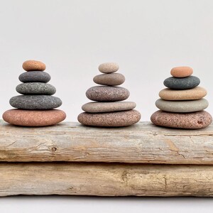 Grounding stones, stacking rocks, meditation gift for mindful living, cairns, mental health gifts, Zen decor, calm stone for balance image 11